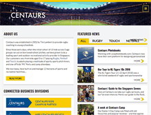 Tablet Screenshot of centaursgroup.com